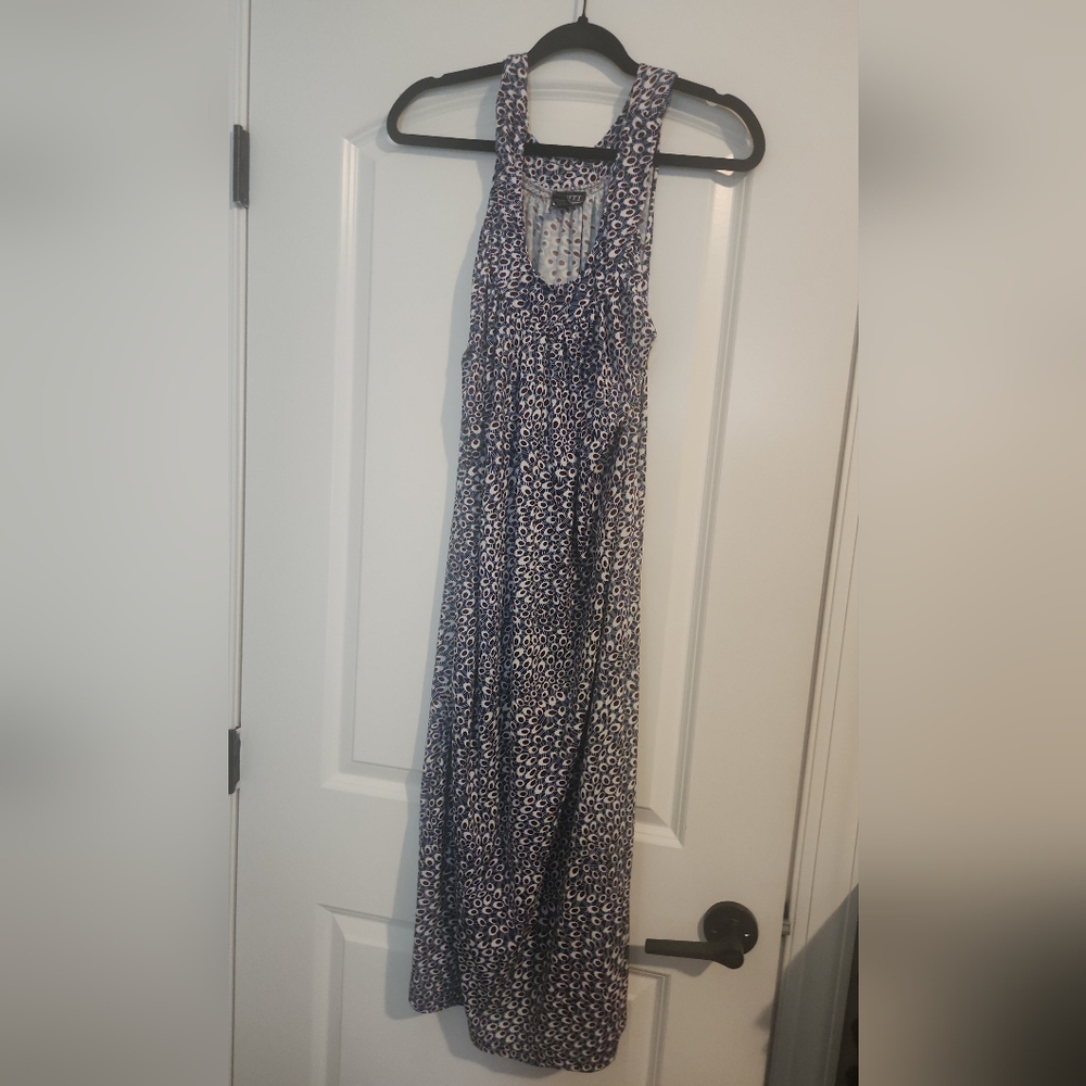 Cato Blue and White Maxi Dress